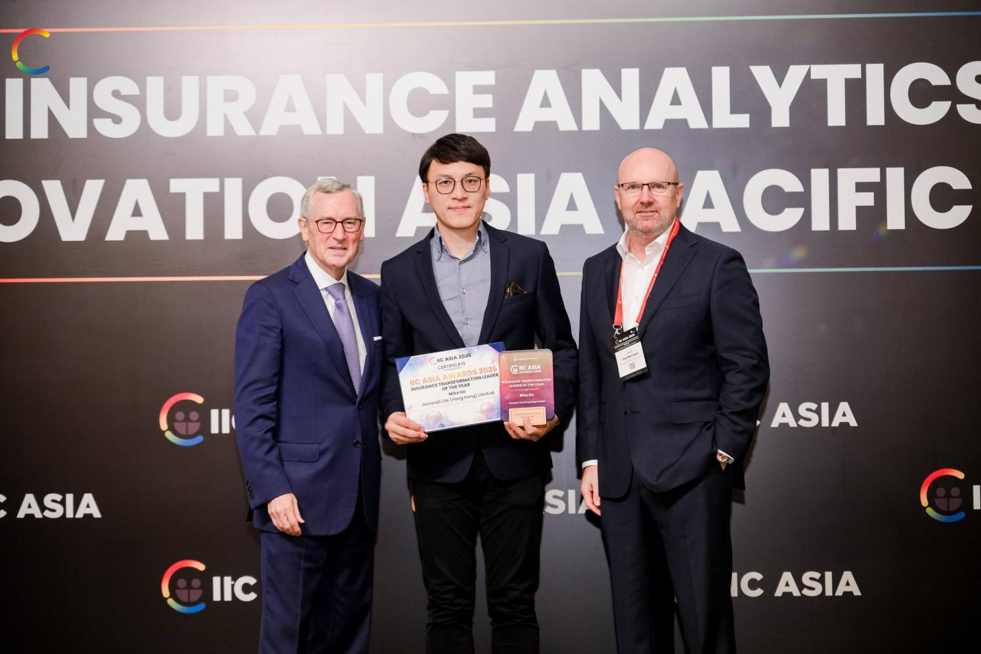 Insurance Transformation Leader of the Year Award presentation